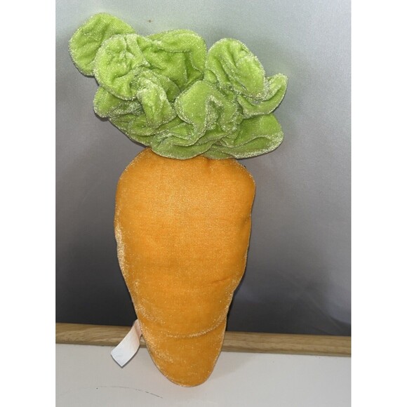 Easter Carrot Decorative Plush 13” Tall Multicolor Unbranded - Picture 6 of 6